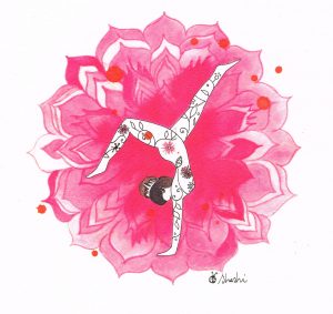 Laura Shashi illustration yoga annecy